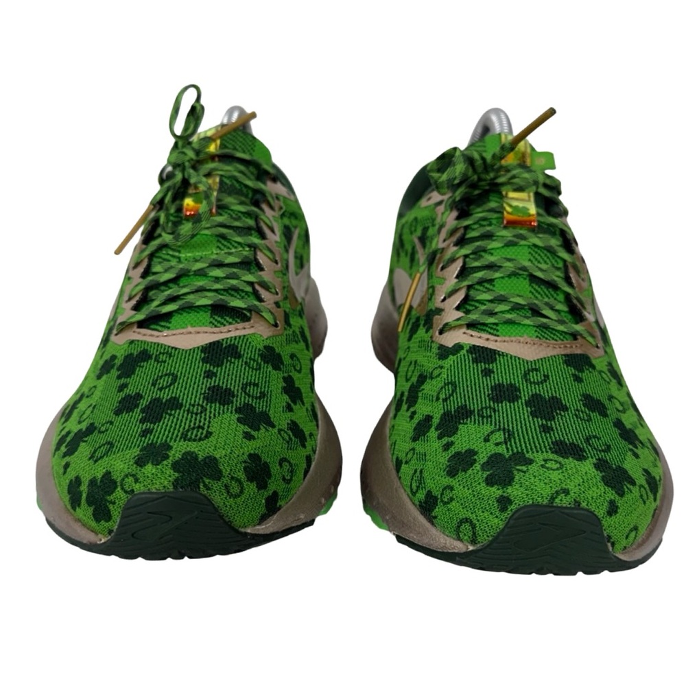 Brooks Launch 6 Run Lucky Green Gold Shamrock Shoes Womens Size US 8 Clover - Picture 5 of 12